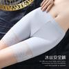[Ropa de 170 Jin] Ropa Interior de Talla Grande de Cintura Alta Leggings para Mujer Pantalones de Seguridad Anti-Lobo Anti-Luz Ropa Interior de Encaje Seda de Hielo