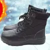 Zapatos de Seguridad Ultraligeros y Resistentes al Desgaste para Montañismo, Botas de Entrenamiento Militar Antideslizantes y Resistentes a la Suciedad, Zapatos de Seguridad, Botas de Combate Invernal para Fuerzas Especiales, Botas Swat