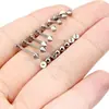 Barra de Liga de Titânio G23 com Rosca Interna Base Plana 3mm 4mm Ponta de Bola Redonda Stud para Lábio Stud para Língua Corporal Piercing Joia