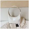 Bolsa de antebraço minimalista 2026 nova tendência moda nicho design alta estética cor sólida elegante bolsa de ombro