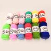 Kit de Materiales Hecho a Mano para DIY 24 Colores 10g Hilo de Algodón Leche 5 Hebras Hilo para Bebé Set de Bufanda y Gorro
