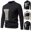 Venta caliente transfronteriza directo de fábrica moda cuello redondo suéter holgado suéter base suéter para hombre