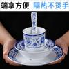 Tigelas Especiais para Restaurantes de Hot Pot, Tigelas Pequenas de Imitação de Porcelana, Conjunto de Prato e Xícara para Restaurante, Conjunto de Quatro Peças de Melamina para Restaurante Comercial