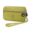 Monedero para Mujer Bolso de Mano Largo de Lona Bolso de Mano Simple con Cremallera de Dos Capas Bolso Pequeño para Mujer Bolsa para Teléfono Móvil de Gran Capacidad