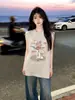 Estilo de Rua Americano Estampa Criativa de Vaso Algodão Puro Camiseta Regata Esportiva sem Mangas para Mulheres Verão Casual Tops de Casal