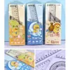 Conjunto de Réguas Capivara Papelaria Conjunto de Réguas Fofas para Meninos e Meninas Material Escolar Placa Triângulo Conjunto de Quatro Peças para Estudante Atacado