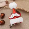 Grampo de Cabelo de Natal Chapéu de Natal Chapéu de Lantejoula de Veludo de Cordeiro Meninas Crianças Foto Grampo de Cabelo Super Fofo Fivela de Cabelo de Desenho