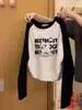 2025 Otoño Temprano Nuevo Estilo Otoño/Invierno Camiseta de Manga Larga Raglán para Mujer Capa Interior Capa Base Ajustada Top para Mostrar