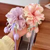 Lazo para el Cabello con Flor de Tulipán Lindo para Niñas, Cuerda para Cola de Caballo o Moño, Accesorios para el Cabello de Niñas