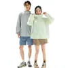 Nueva ropa de protección solar de tacto frío, chaqueta suelta de estilo de montaña para exteriores de seda helada para mujer, chaqueta fina de protección UV de verano para hombre