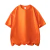 Camiseta de Verano para Hombre de Color Sólido, Manga Corta, Alta Gama, Talla Grande, Holgada, Algodón Puro, Talla Grande, Cuello Redondo, Manga Corta, Fina