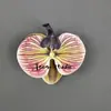 Cabeça de Flor de Orquídea Phalaenopsis Artificial, Textura de Película Impressa em 3D, Buquê Exquisito para Decoração de Casamento e Lembrança