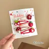 Pinzas para el pelo de niños de colores dulces, estilo japonés y coreano, con flores de dibujos animados de colores, pinzas para flequillo lateral para niñas y pasadores para bebés, accesorios para el pelo