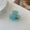 Grampo de cabelo pequeno de menina acetato fofo cereja doce strass franja grampo de cabelo quebrado grampo de cabelo tubarão acessórios de cabelo atacado