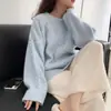 Suéter Pulóver de Punto Trenzado con Cuello Redondo, Nuevo Estilo Otoño/Invierno 2026 para Mujer, Versión Coreana, Holgado, Casual, Top de Punto Suave
