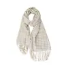 Cachecol de Xadrez Outono e Inverno Novo Imitação de Caxemira para Mulheres Estilo Coreano Xale Estilo Ins Xadrez Pequeno Cachecol Quente