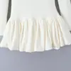 Ropa de Mujer Transfronteriza Verano 2026 Moda Europea y Americana Versátil Ajustado Cuadrado Atado Vestido Corto para Mujer D49891