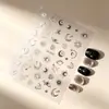 Adesivos de Elementos de Estrela, Lua e Planeta Europeus e Americanos Mais Vendidos Atacado Simples de Alta Qualidade Estilo Coreano Impermeáveis Adesivos para Nail Art
