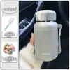 Taza Termo Simple de Acero Inoxidable 316 para Estudiantes, Diámetro Grande, Gran Capacidad, Adecuada para Hombres y Mujeres, para Preparar Té, Termo para Coche