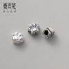 Plata de ley 925 retro cuentas de garra de gato 7 mm hacer viejo pulsera cuentas sueltas diy material de cuerda hecho a mano accesorios S0647