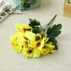 Flor Simulada Pensamiento de Cinco Pétalos Mango Pequeño Flor Creativa Decoración Interior del Hogar Flor de Seda Jinhua Flor Artificial Planta Simulada
