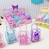 Borracha de Mala Sanrio Carrinho Infantil Caixa de Armazenamento Couro Criança Aprendizado Desenho Animado Borracha de Lápis Criativa