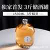 Pacote de 0,5kg Garrafa de Bebida Álcoolica Material de Cristal Branco Criativo Garrafa de Vinho de Frutas 500ml Garrafa de Armazenamento de Vinho Garrafa de Vidro Vazia para Fermentação Caseira