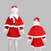 Disfraz de Navidad para niños y niñas, disfraz de Navidad para espectáculos, disfraz de Navidad para niños, disfraz de Navidad para espectáculos, conjunto de Papá Noel