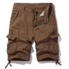 Moda Masculina de Comércio Exterior para o Verão de 2025 Calças da Moda Tamanho Plus Shorts Crock Algodão Multibolsos Calças de Comprimento Médio