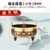 Queimador de Incenso Puro Estilo Xuande Queimador de Incenso de Varetas Doméstico Suporte de Incenso Queimador de Incenso Retrô para Cerimônia do Chá Queimador de Incenso Interno Tigela para Incenso Oferenda a Buda Cobre