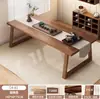 Mesa de Chá e Cadeiras, Mesa de Chá para Preparar Chá, Pernas de Madeira Maciça para Escritório, Novo Estilo Chinês, Mesa Grande para Varanda de Casa, Mesa de Centro para Sala de Estar