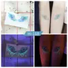 Ruikalong Novo Azul Luminoso Tatuagem Adesivo Deve Ajudar Borboleta À Prova D' Água Festival de Música Boate Sílaba Elétrica Atacado