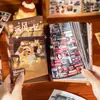 Libro de Pegatinas Troqueladas Yuxian: Serie Múltiples Historias - Estilo Vintage Japonés Patrón de Arte de Collage de Tarjetas DIY para Decoración de Diario