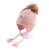 Nuevo Gorro de Lana Engrosado Imama Otoño e Invierno 2021 Color Caramelo Lindo Simple de Punto Gorro Cálido Protector de Orejas