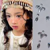 Pegatina para la Cara Pegatina de Diamantes de Imitación Perla Diamante Pegatina de Diamante Flash de Rendimiento Pegatina para Cejas Lunar de Desgarro Pegatina de Maquillaje para Ojos Pegatina para la Cara Joyería de Amor Mariposa