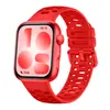 Adecuado para correas de reloj Huawei Fit5, también compatible con Fit3/4/4 Pro/5/5 Pro; una correa especial de silicona transpirable estilo deportivo con perforaciones