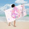 Toalla de Baño de Terciopelo de Doble Cara, Absorbente de Agua, Secado Rápido, con Estampado Infantil, Toalla de Dibujos Animados, Protector Solar Amazon Seaside, Toalla de Playa para Nadar
