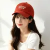 Gorra de Béisbol Bordada con Letras de Estilo Americano, Nueva, a la Moda y Versátil, Elegante y Casual, Hace que la Cara Parezca Más Pequeña, Transpirable para el Verano