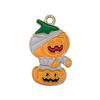 Cross Border Halloween Ghost Skull Bat Drop Oil Jewelry Acessórios DIY Brincos Colar Chaveiro Pingente Pingente