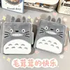 Lindo Álbum de Tarjetas de Peluche de Gato Gris 3 pulgadas Cuadrícula Única Álbum de Tarjetas de Fan de Ídolos Álbum de Fotos de Hojas Sueltas Libro de Almacenamiento