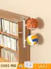 Estante de Almacenamiento para Baloncesto Montado en la Pared Estante para Balones Estante de Almacenamiento para Fútbol Estante para Balones del Hogar Gabinete Lateral Estante de Colocación para Voleibol Soporte
