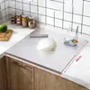 Tabla de cortar plegable de acero inoxidable con borde, Tabla multifuncional engrosada para cocina doméstica, Tabla de tamaño grande comercial para amasar masa y cortar verduras