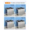Lavabo de Acero Inoxidable Médico de un Solo y Doble Fregadero Lavamanos de Pie por Inducción para Quirófano Lavabo de Purificación para Laboratorio