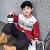 Q078 Chaqueta de Béisbol Genial y Elegante para Niños, Abrigo Infantil de Primavera y Otoño, Chaqueta Nueva para Bebé, Ropa Infantil Estilo Coreano, Parte Superior para Niños Pequeños