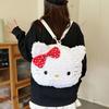 Bolsa Transversal Urso de Manteiga Desenho Animado Estilo Japonês Grande Capacidade Pelúcia Bolsa de Ombro Bolsa Fofa Estilo Japonês para Meninas
