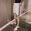 Shorts esportivos masculinos da moda estilo coreano com três listras, calças esportivas casuais da moda de verão para homens
