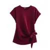 ZA Comercio Exterior 2025 Primavera Nuevo Estilo Europeo y Americano Moda Femenina Elegante Casual Suave Top Conjunto de Vestido Midi