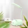Lámpara de mesa LED recargable Meng Xiong protección ocular luz nocturna Mini lámpara de mesa recargable por USB lámpara de mesita de noche de dormitorio regalo de empresa