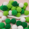 Bola de Pelúcia Decoração de Natal Acessórios de Poliéster Enfeites DIY Decoração de Árvore de Natal Pequenos Acessórios