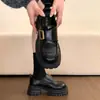 Zapatos de Cuero Estilo Británico para Mujer 2025 Nuevo Otoño e Invierno Forrados de Borrego con Falda Negros Planos JK Ropa de Trabajo Mocasines de Suela Suave